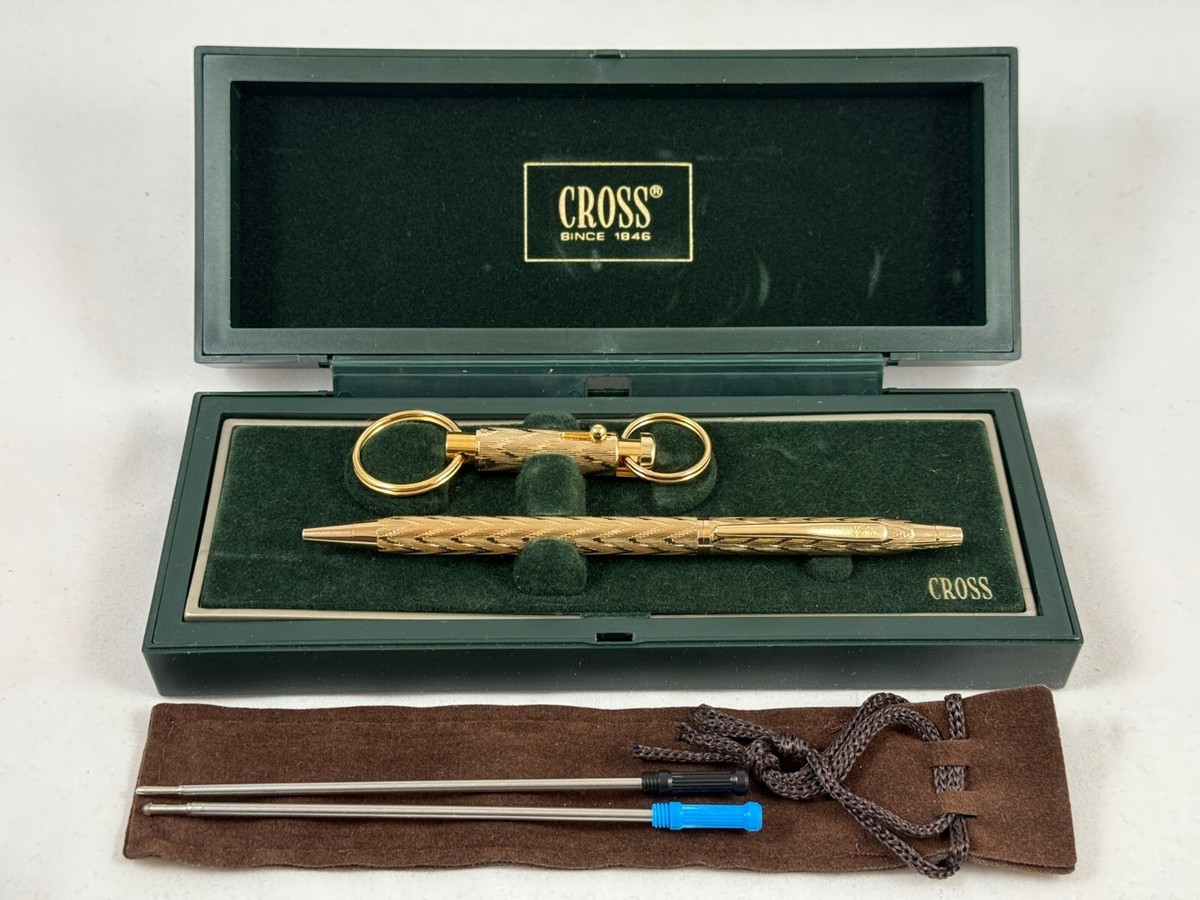 CROSS　Jewelers Collection Flamestitch JWL #402-1K 23K NEW GOLD JEWELERS 