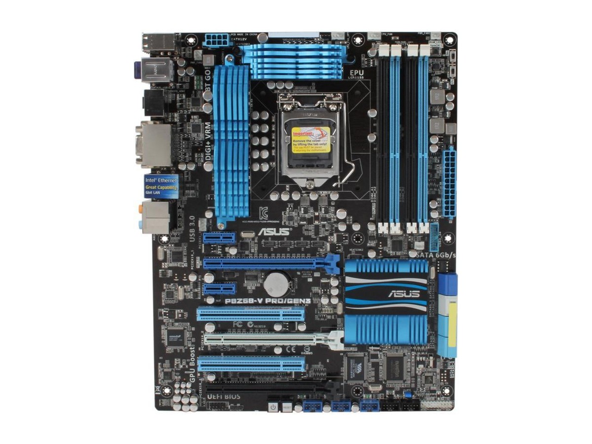 ASUS P8Z68-V PRO/GEN3 Intel Z68 LGA 1155 HDMI SATA 6Gb/s USB 3.0
