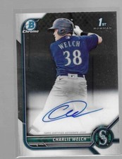 CHARLIE WELCH 2022 BOWMAN CHROME PROSPECTS AUTO CARD #CPA-CW