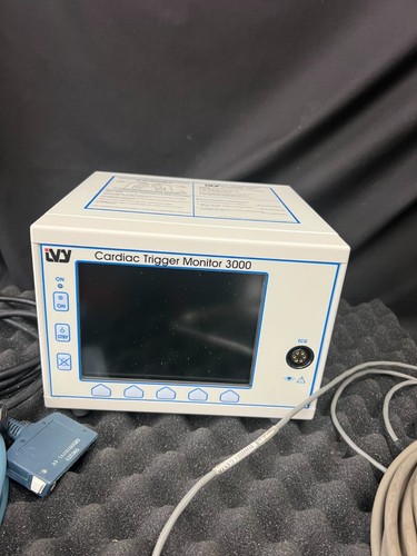 Ivy Biomedical Cardiac Trigger 3000 Patient Monitor WITH CABLES ! - Picture 3 of 5