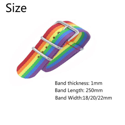 Unisex Canvas Bracelet Watch Band Strap Metal Buckle for Xiapmi Watch 18/20/22mm - Picture 4 of 50