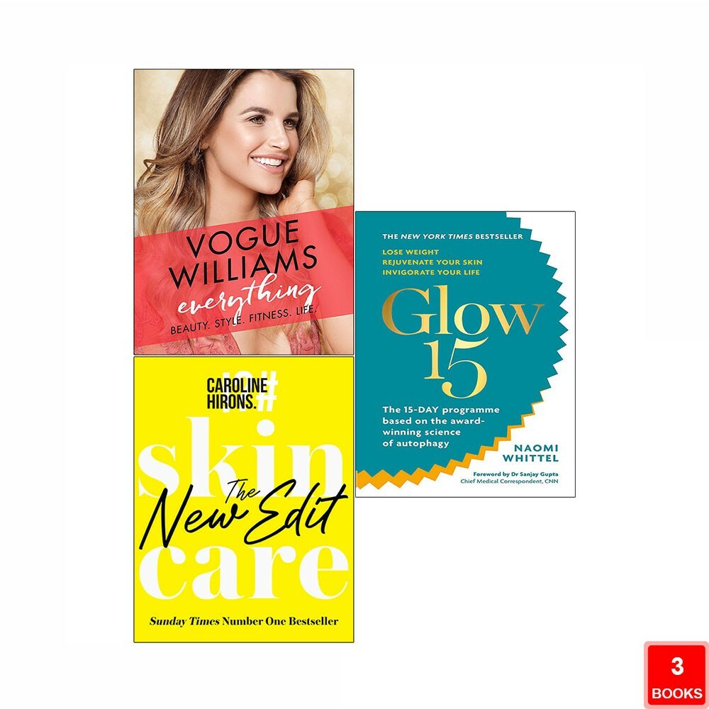 Everything Beauty. Style, Skincare New Edit & Glow 15 Collection 3 Books Set NEW