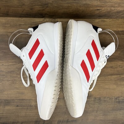 Adidas Copa Super Sneaker Men's 8 White Scarlet Red Leather Soccer