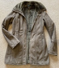 Women Warm Coat United Colors Of Bennetton Inner Faux Fur