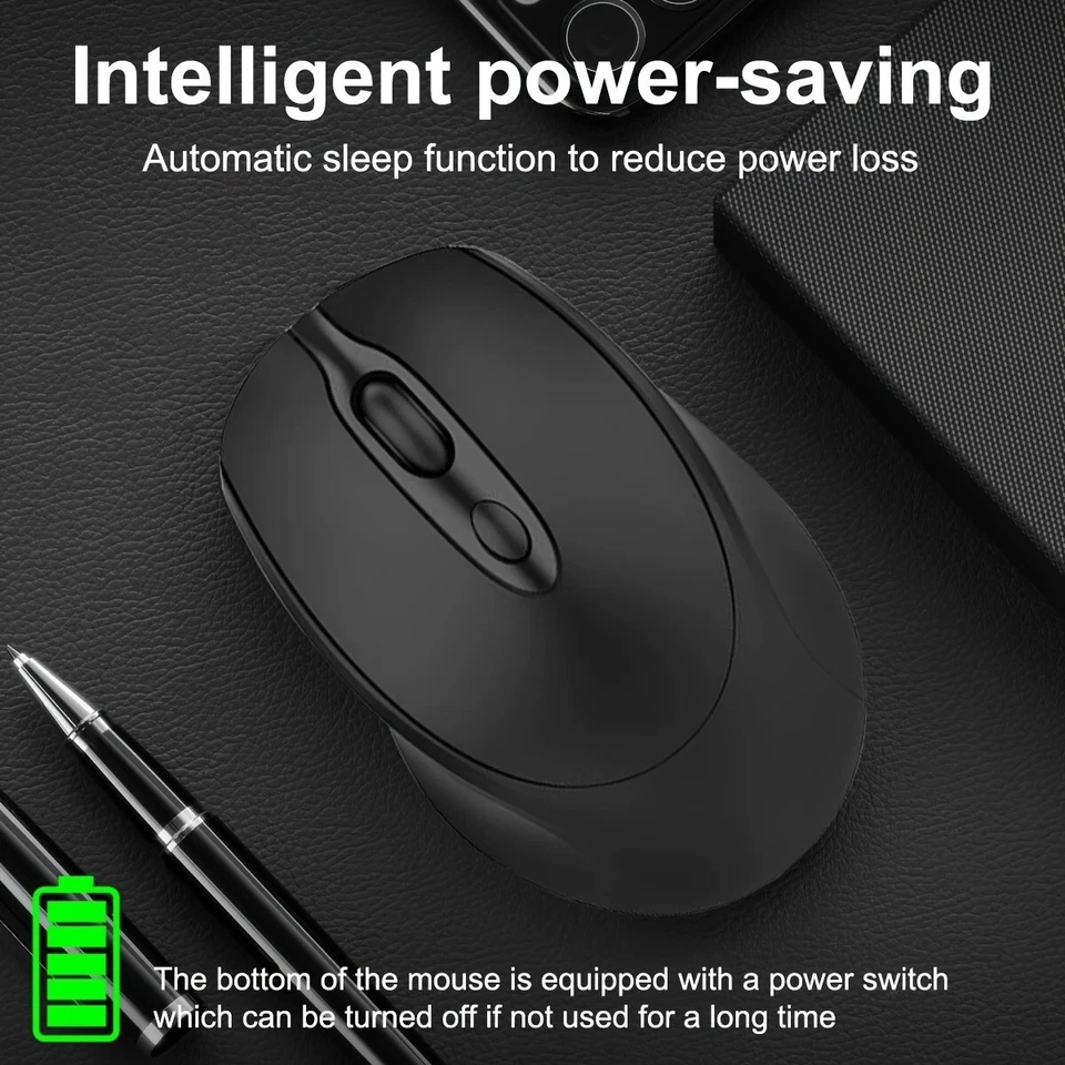 BalanceFit Wireless Rechargeable Optical Mouse – For Laptop, PC & Office Use - Image 3 of 4