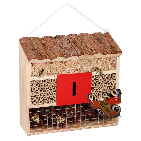 Insektenhotel Insektenhaus Groß Bienenhotel Nistkasten Nisthilfe Bienenhaus-image
