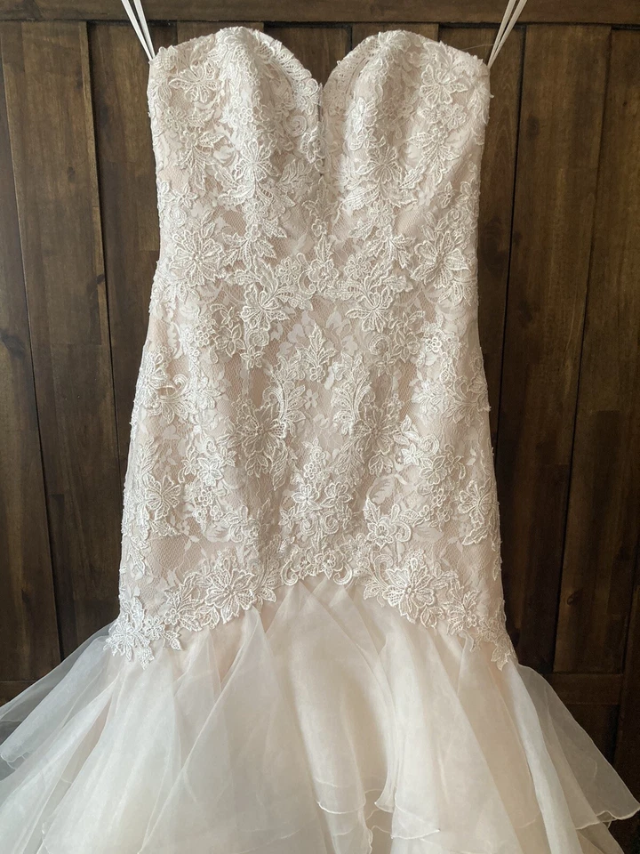 Nuevo Vestido de Boda Morilee Marfil Encaje Sirena Vestido Escote Corazón Vestido Foto 4 de 4