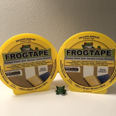 Frogtape Delicate Surface Painter Tape with PaintBlock (Lot /2) 1.88 In X 60 Yd