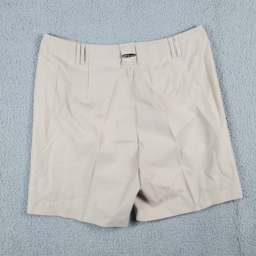 Preppy Beige Lightweight Athletic High Waist Womens Size 8 Relaxed Chino Shorts - Picture 5 of 9