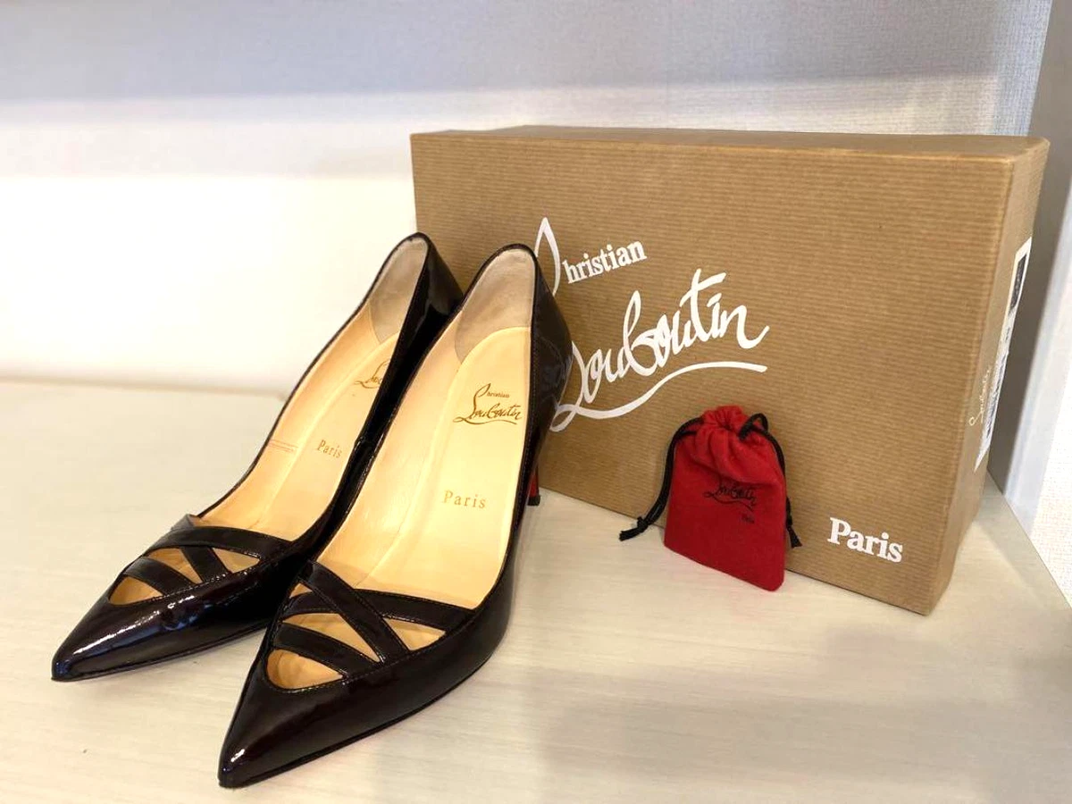 Christian Louboutin US 8 Pointed Toe Patent red sole women&#039;s | eBay