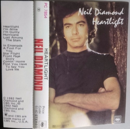 Neil Diamond `Heartlight` Cassette 1982 CBS PC-7854 Soft Rock - Picture 2 of 2