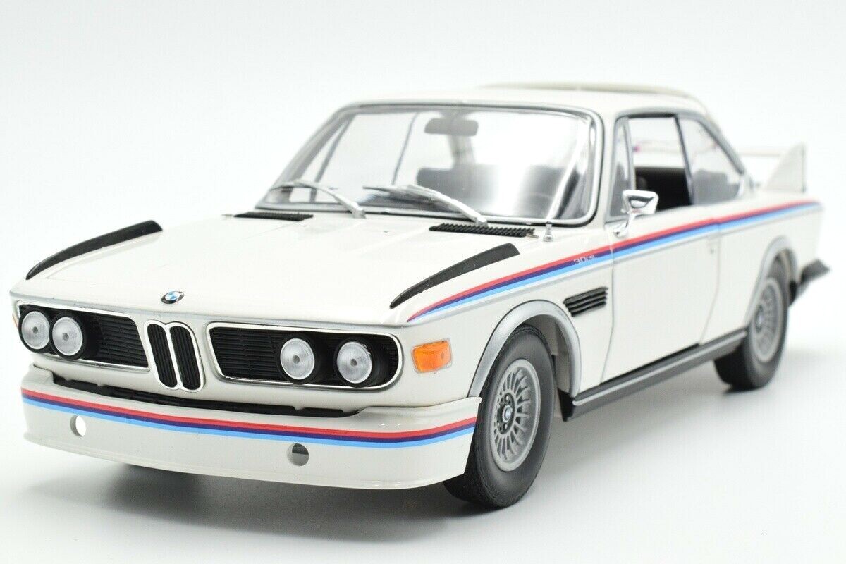 1/18 BMW 3.0 CSL Coupe 1973 White Full Openings Model by