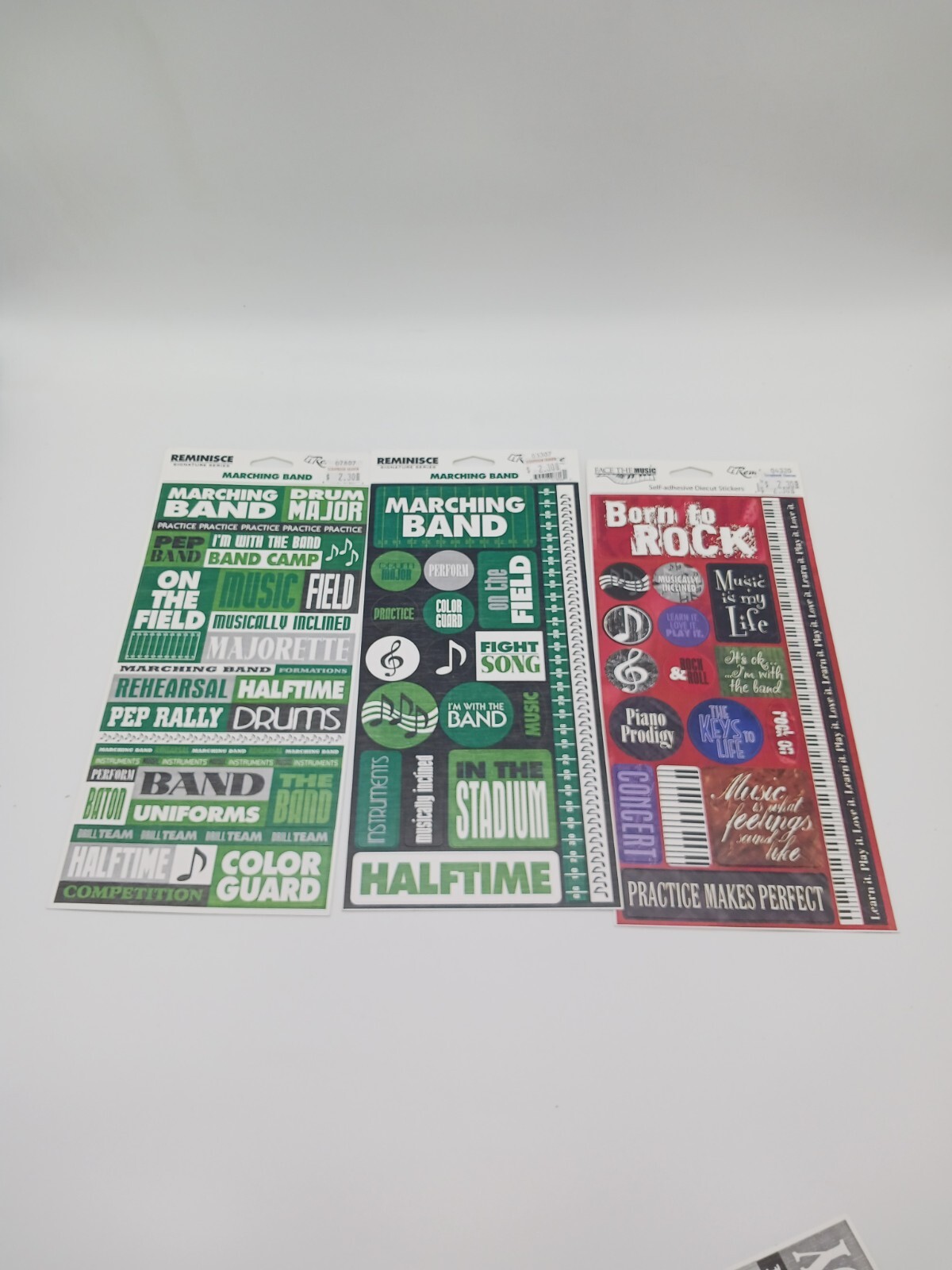 Lot Misc Marching Band High School Theme Scrapbooking Stickers Embellishments