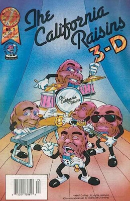 The California Raisins In 3-D Comic Book #1 Blackthorne 1988