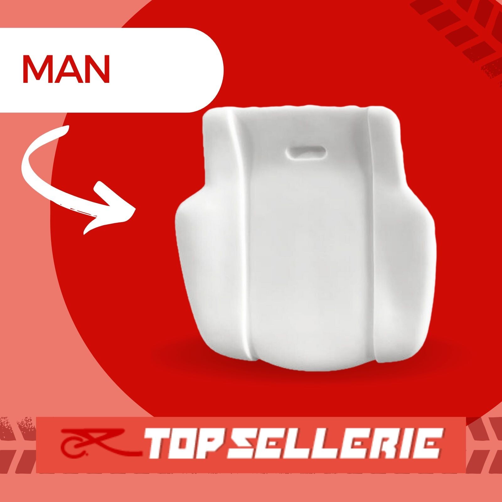 Mousse d'assise Mercedes MAN 2000-2012 éponge de rechange pour siège de cabine camion