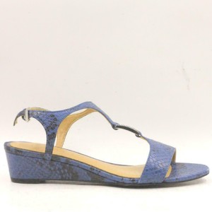 navy leather wedge sandals
