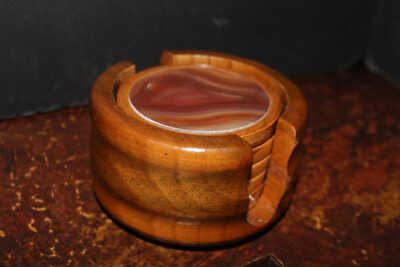 Super Beautiful Excellent Natural Agate Coaster Set 7 pieces