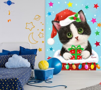 3D Cat Star A2597 Wallpaper Wall Mural Self-adhesive Kayomi Harai Amy 2023