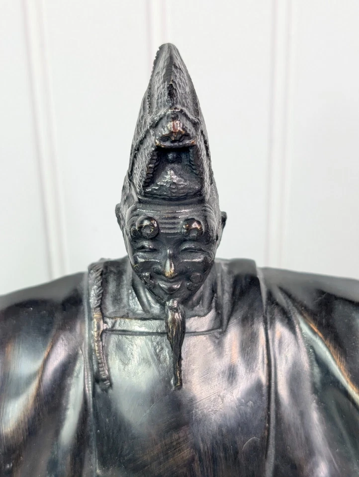 Japonés Noh Kagura Rojin Ko Omote Actor Teatro Bailarín Japón Tamagawa? Firmado Foto 2 de 4