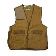 Vintage Game Winner Hunting Vest Mens L Large Shooting Bullet Sleeveless Cotton