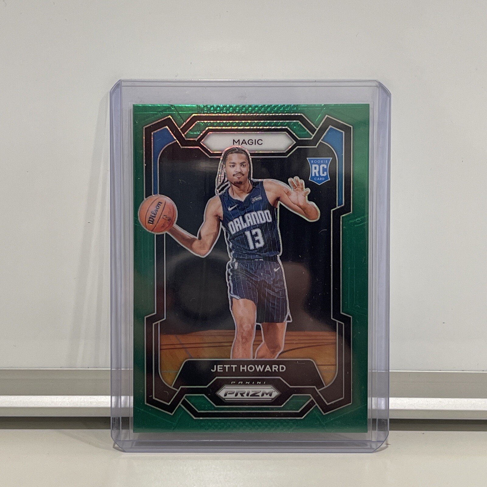 Jett Howard 2023-24 Panini NBA Prizm #132 GREEN PRIZM RC Orlando Magic