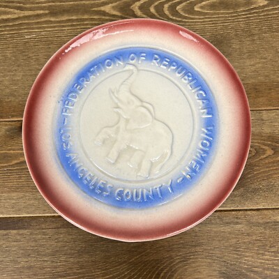 Federation of Republican Women Los Angeles County Elephant Collectors Plate