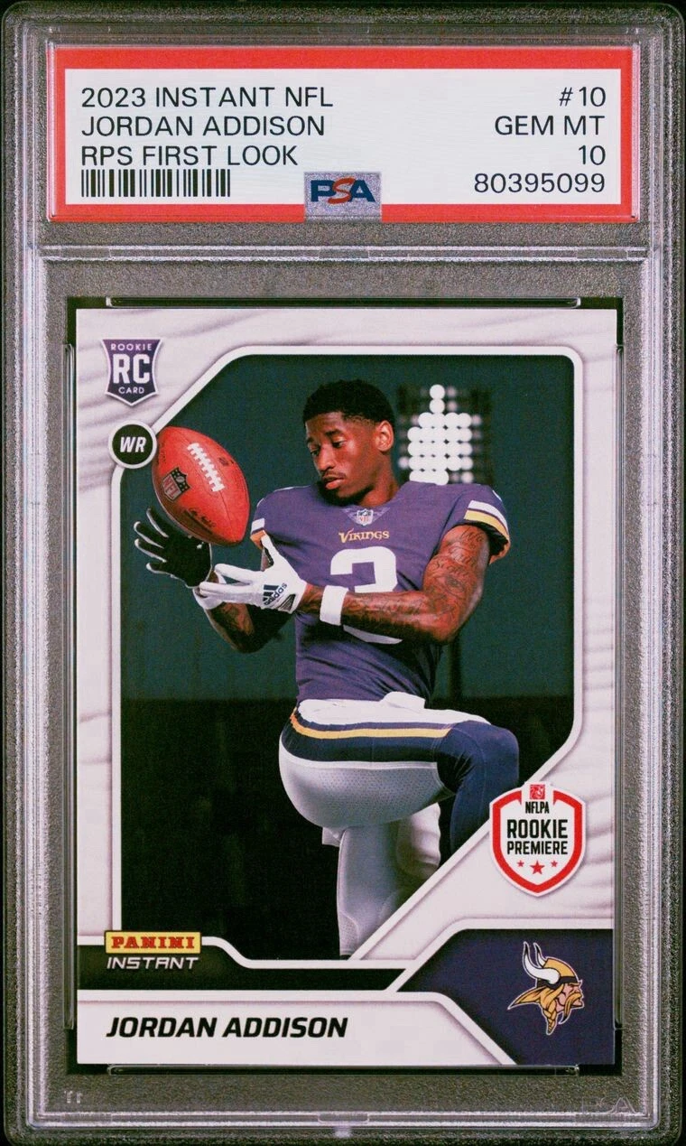 Jordan Addison Panini Instant NFL Rps First Look #10 Base