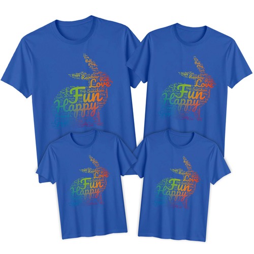 Family Word Art Happy Easter T-Shirt Tee Cute Festival Holiday Party Matching#ED - Picture 19 of 24