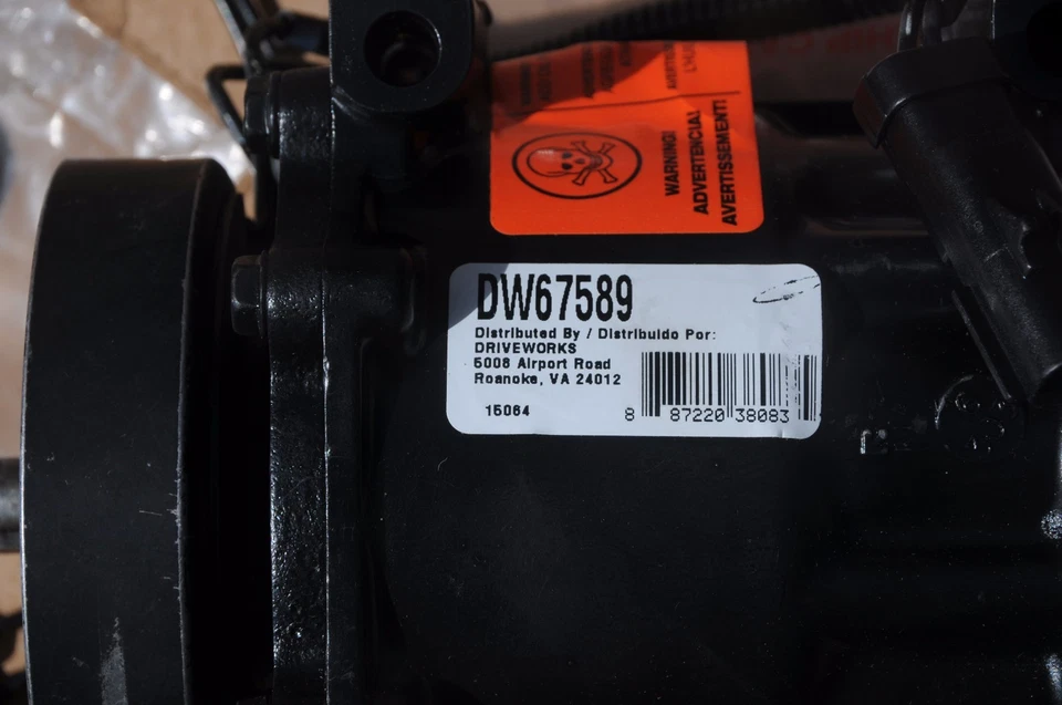 AC Compressor For Dodge Ram 2500 3500 4000 Diesel R67589 DRIVEWORKS - Image 4 of 4