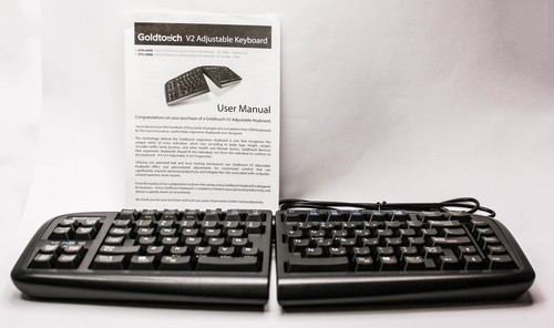 Goldtouch GTU-0088 V2 verstellbare Komfort Tastatur plus Jestik Mikrofasertuch