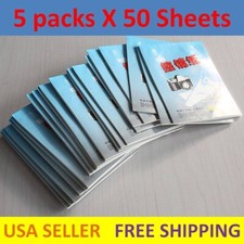 5X 50 Sheets Soft Camera Lens Optics Tissue Cleaning Paper Wipes US Seller