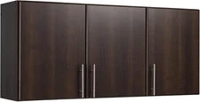 Elite 54" Wall Cabinet,Brown Storage Cabinet, Bathroom Cabinet, Pantry Cabinet w