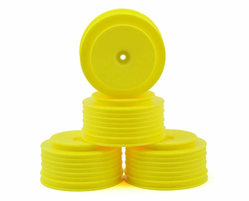 DE Racing DER-PS4-AY SpeedLine Plus Short Course Wheels (Yellow) (4) 12mm Hex