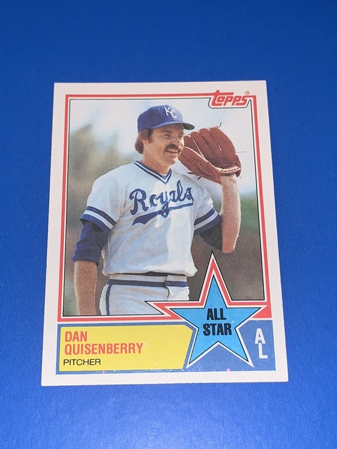 1983 Topps Dan Quisenberry All Star Baseball Card 396 Kansas City 