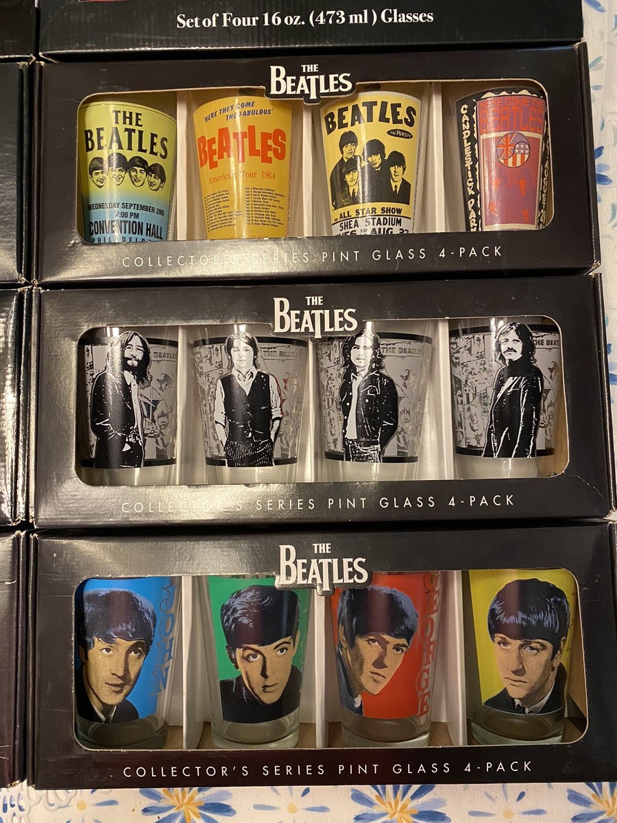 The Beatles collectors series pint glasses. (50 count) Mint