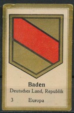 Francobollo pubblicitario / francobollo da collezione Abdulla sigarette 1932: stemma di Baden