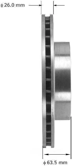 Rotor de freno de disco Bendix PRT5254 para Jeep Grand Cherokee 99-04 Foto 3 de 3