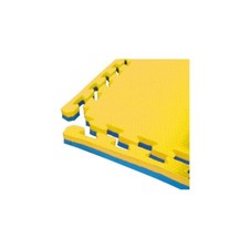 Toorx Pavimentazione Tatami ad Incastro 2 o 4 cm Scuola Dojo Karate Blu-Giallo