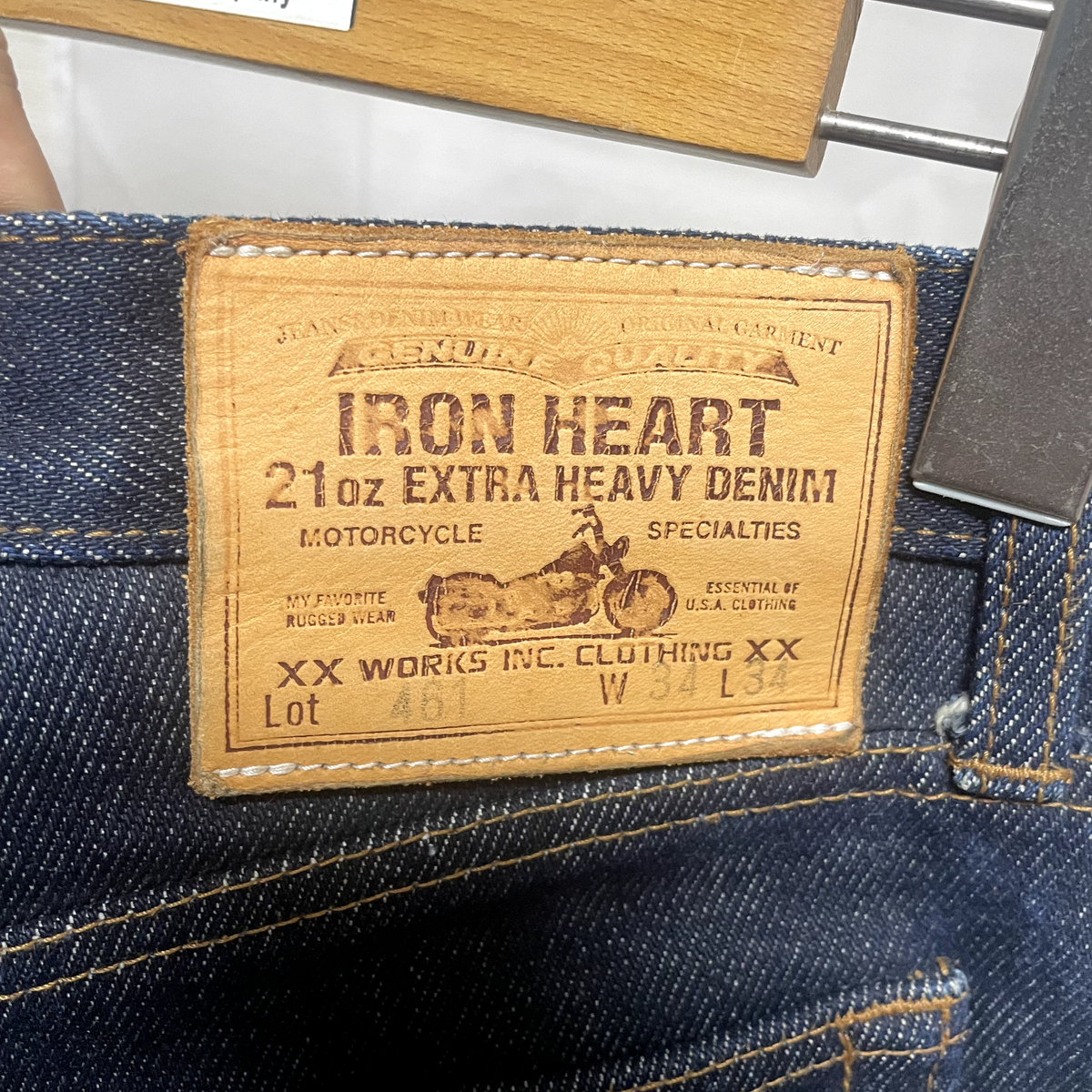 IRON HEART W34 Lot 461 21oz EXTRA HEAVY DENIM Straight From JAPAN 