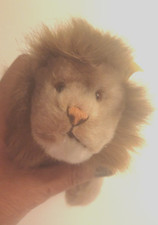 Vintage Steiff Plush Standing Lion 1460/13 Original Blue Button Tag