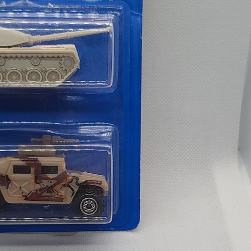 Hot Wheels 1994 raro paquete de 2 tanque Big Bertha Hummer militar fundido a presión Mattel - Imagen 3 de 12