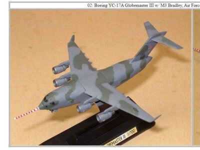 1/700 Takara Boing YC-17A ''Globemaster'' + M3 ''Bradley''  Wings of the World DX