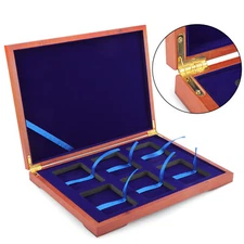 Solid Wood Display Storage Box Case For 6 Certified Coin Holder Slab PCGS or NGC