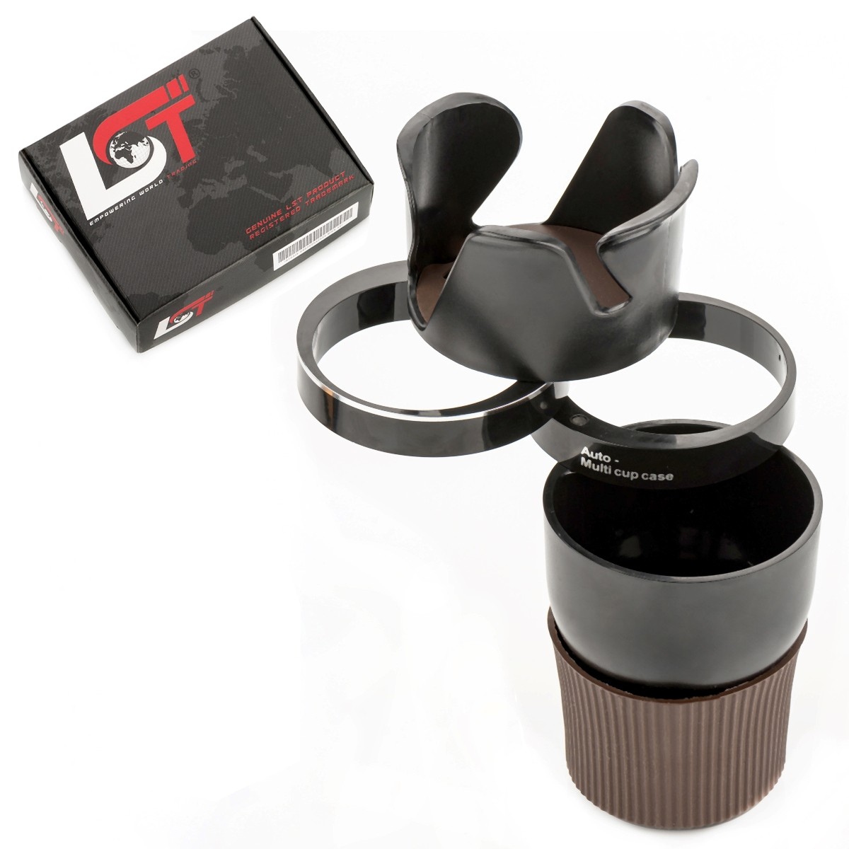 Drink Holder Car Multi-Function Cup 5in1 Black for SAAB
