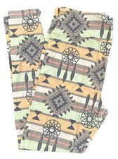 TC Lularoe Leggings Tribal Southwest Aztec Dream Catcher Size 12-18 NEW 275767