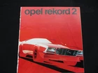 Opel Rekord D prototype studies brochure Italian 20s 1972 brochure 1059