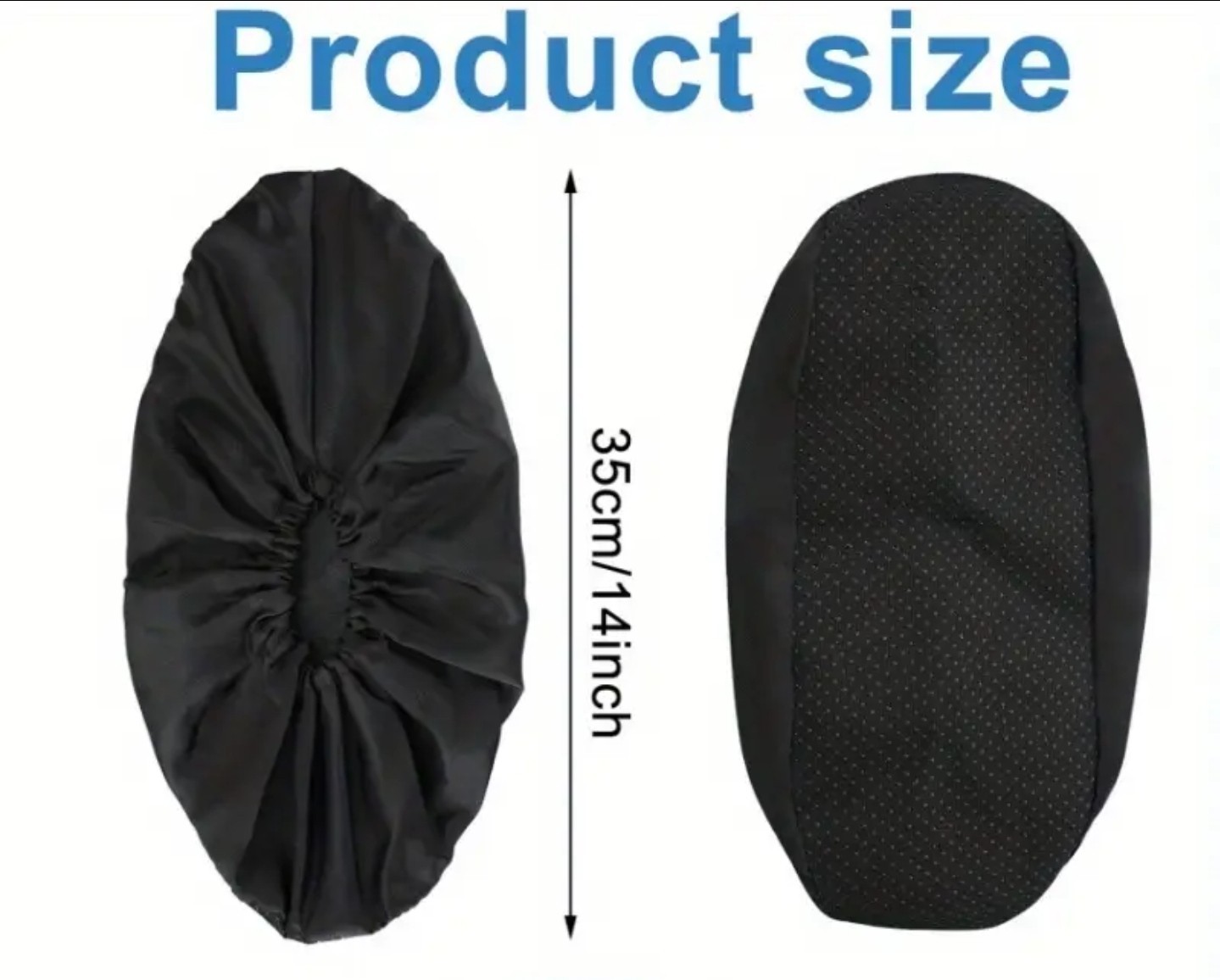 XL Non-Skid Bowling Shoe Covers - Black Pair - Fits Up To Men's Size 13 - New
