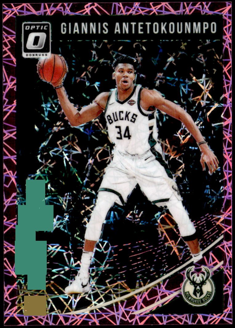 2018-19 Donruss Optic #85 Giannis Antetokounmpo Pink Velocity #/79 E1