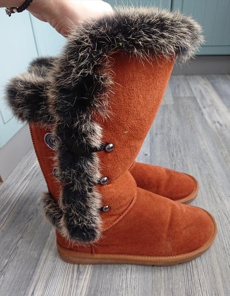 Women UGG Boots Brown Suede 39 #O07K