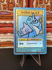 Pokkedo v4 - Maspras dan Jeje (Lapras & Caterpie) 89/90 - Holo Rare